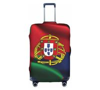 DUWAA Copertura elastica per valigie con stampa bandiera portoghese, adatta per valigie da 45-81 cm, accessori da viaggio, bianco, X-Large