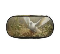 DUWAA Erba e colomba stampa funzionale cancelleria Pouch Portable Pencil Bags Pencil Astuccio, leggero astuccio matita