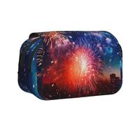 DUWAA Explosion - Astuccio per penne e matite con stampa 3D con cerniera, trasparente, per trucchi, cosmetici, borsa multiuso