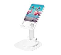 DUWAA Flamingo Beach Print 360 ° rotante supporto del telefono cellulare, supporto regolabile del telefono cellulare, supporto portatile pieghevole del telefono