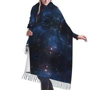 DUWAA Galaxy Space Starry Sky Print Soft Cashmere-Like Wrap Chic sciarpa stola per le donne Wayfarer Travel pashmina scialle avvolge