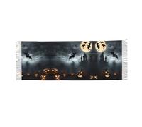DUWAA Halloween pipistrelli volanti 4 stampa cashmere sentire sciarpa per le donne sciarpe regalo invernale pashmina scialli e avvolge sciarpa invernale