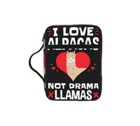DUWAA I Love Alpacas, borsa multifunzione per cosmetici, con manico, impermeabile, con scomparti