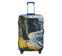 DUWAA Ireland Outdoors County Clare The Cliffs - Copertura per bagagli da viaggio, impermeabile, antipolvere, protezione elastica per bagagli, bianco, Large