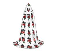 DUWAA Kenya Bandiera Mappa Stampa Halloween Costume Vestiti Halloween Costume Medievale Mantello Per Le Donne Degli Uomini Rinascimento Con Cappuccio Mantello