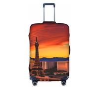DUWAA Las Vegas - Copertura elastica per valigie con stampa al tramonto da 45,7 a 81,7 cm, accessori da viaggio, bianco, Small