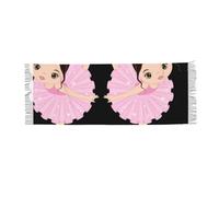 DUWAA Little Ballerina Dancing Girl Stampa Cashmere Feel Sciarpa Per Le Donne Delle Signore Sciarpe Regalo Invernale Pashmina Scialli E Avvolge Sciarpa Invernale