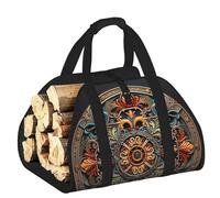 DUWAA Medaglione Multi Print Storage Bag Log Burner Accessori Heavy Duty Tool Bag per interni ed esterni Camino Storage