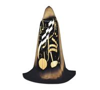 DUWAA Musica 1 Stampa Mantello Medievale Mago Veste Mantello Con Cappuccio Rinascimento Mantello Costume Halloween Cosplay Prop