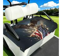 DUWAA North American Bald Eagle Print Soft Golf Cart Seat Cover Confortevole Golf Buggy Seat Cover Facile Installazione