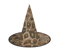 DUWAA Petoskey - Cappello da strega con stampa di pietre, per Halloween, da donna, adulto, per cosplay, feste, 1 pezzo