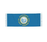 DUWAA Sciarpa da donna in cashmere con stampa bandiera del Dakota del Sud Dakota per donna sciarpe regalo invernale pashmina scialli e avvolge sciarpa invernale