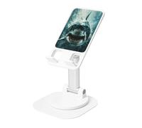 DUWAA Shark Cum Print Supporto per telefono cellulare girevole a 360 °, supporto regolabile per cellulare, supporto portatile pieghevole per telefono