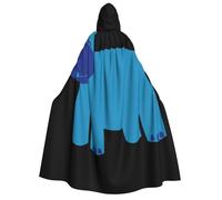 DUWAA Simpatico mantello con stampa ippopotamo con cappuccio per uomo e donna, mantello con cappuccio unisex costume da strega e vampiro di Halloween