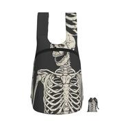 DUWAA Skull Rock Roll Skeleton Bone Print Packable Zaino 16l Palestra Zaino Portatile di Stoccaggio Carry On Zaino Borsa Da Viaggio Per Uomo Donna