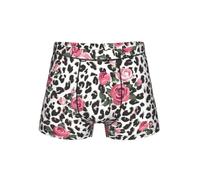 DUWAA Slip morbidi con stampa leopardata rosa rosa con sacchetto a forma di U 3D, biancheria intima da uomo in tessuto traspirante S-4XL, Nero , 4XL