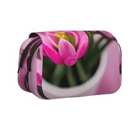 DUWAA Spring is in The Air, astuccio per penne e matite con cerniera, trasparente, per cosmetici, borsa multiuso per cancelleria, con stampa primaverile, Nero, One Size, Morden