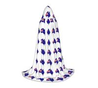 DUWAA Stampa della mappa della bandiera australiana vestiti costume di Halloween costume medievale mantello per donne uomini rinascimentale mantello con cappuccio