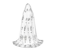 DUWAA Stampa dell'alfabeto della lingua dei segni Vestiti del costume di Halloween Halloween costume medievale mantello per donne uomini rinascimentale mantello con cappuccio