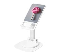 DUWAA Supporto per telefono cellulare girevole a 360 ° con stampa lecca-lecca, supporto per telefono cellulare regolabile, supporto portatile pieghevole per telefono