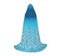 DUWAA Tranquil Underwater Scenery Stampa Halloween Costume Vestiti Halloween Medievale Costume Mantello Per Le Donne Degli Uomini Rinascimento Con Cappuccio Mantello