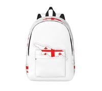 DUWAA Zaino per computer portatile con stampa mappa della Georgia con bandiera della Georgia, zaino da lavoro, grande capacità, borsa per infermieri, borsa per libri universitari, nero, Medium