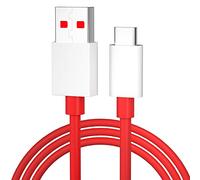 DUX DUCIS Cavo per OnePlus Nord/Nord N100 / 8T / 8/8 Pro / 7T / 7T Pro / 7/7 Pro / 6 / 6T / 5T / 5 / 3T / 3, Cavo Dati a Ricarica Rapida USB Type C, Rosso