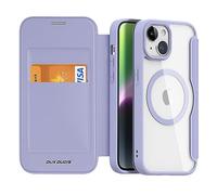 DUX DUCIS Cover Magnetica per iPhone 15, Compatibile con MagSafe, Viola