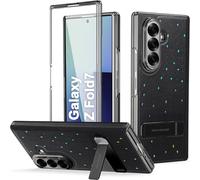 DUX DUCIS Cover per Samsung Galaxy Z Fold 7 5G 2025, Con Protezione per lo Schermo in Vetro Temperato, Custodia Ultra-Sottile in PC e PU Antiurto, Custodia per Galaxy Z Fold7 5G, Nero
