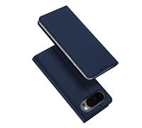 DUX DUCIS Custodia per Google Pixel 11 a Libro TPU Trasparente + Pelle PU, con Portacarte, Supporto e Chiusura Magnetica Blu