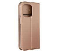Dux Ducis, Custodia per iPhone 15 Pro portacarte supporto video, Rosa