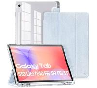 DUX DUCIS Custodia per Samsung Galaxy Tab S10 Lite / S10 FE / S9 FE /S9 con Portapenne, Cover Posteriore Trasparente Sottile e Leggera, Tablet Cover con Funzione Auto Sveglia/Sonno, Azzurro Chiaro