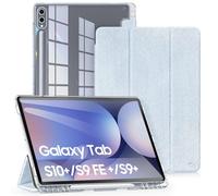 DUX DUCIS Custodia per Samsung Galaxy Tab S10+ Plus/ S9 FE+ Plus /S9+ Plus 12,4 Pollici, Cover Posteriore Trasparente Sottile e Leggera con Portapenne, Funzione Auto Sveglia/Sonno, Azzurro Chiaro