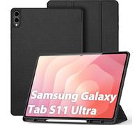 DUX DUCIS Custodia per Samsung Galaxy Tab S11 Ultra, sottile, leggera e pieghevole, con supporto per penna S per tablet Tab S11 Ultra Tablet, Auto Sleep/Wake, Nero