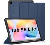 DUX DUCIS Custodia per Samsung Galaxy Tab S6 Lite 10.4 (P610 / P615) 2020 & 2022, Custodia TPU Morbido Protettiva Magnetica Slim con Supporto per Penna S per Tab S6 Lite 10,4 Pollici (Blu)