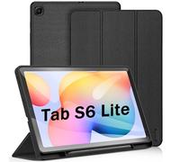 DUX DUCIS Custodia per Samsung Galaxy Tab S6 Lite 10.4 (P610 / P615) 2020 & 2022, Custodia TPU Morbido Protettiva Magnetica Slim con Supporto per Penna S per Tab S6 Lite 10,4 Pollici (Nero)