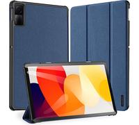 DUX DUCIS [Domo] Custodia serie progettata per Xiaomi Redmi Pad SE 11, custodia protettiva in pelle PU con doppio supporto triplo pieghevole con portamatite e spegnimento automatico/spegnimento - Blu