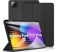 DUX DUCIS Custodia per Xiaomi Mi Pad 7/7 Pro (11,2", Modello 2025) con Portapenne, Auto Sonno/Guardia, Sottile Antiurto Morbido TPU Cover Protettiva per Mi Pad 7/7 Pro, Nero