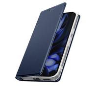 Dux Ducis Custodia Pixel 9a satinata con porta-carte, Blu scuro