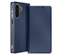 Dux Ducis Custodia Samsung A26 satinata con porta-carte e supporto video, Blu scuro