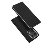 DUX DUCIS [Skin Pro Custodia della serie, progettata per Xiaomi Redmi Note 13 Pro 5G/Poco X6 5G, custodia in pelle PU con slot per schede, custodia a libro per telefono - nera
