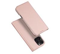 DUX DUCIS [Skin Pro Custodia in pelle PU con slot per schede, progettata per Apple iPhone 16 Pro, rosa