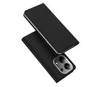 DUX DUCIS [Skin Pro Custodia serie, progettata per Xiaomi Redmi Note 13 4G, custodia in pelle PU con slot per schede, custodia per telefono flip - Nero