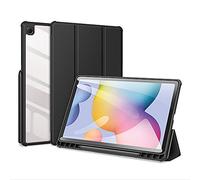 Dux Ducis Toby Series - Custodia per tablet con portapenne, per Samsung Galaxy Tab S6 Lite- 2020/2022/2024- P610/P613/P615/P619/P620/P625, nero