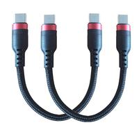 DUXIAOSHA Cavo di ricarica rapida da USB c a usb c - cavo di ricarica rapida da tipo c a tipo c (10 cm x 2 pezzi)