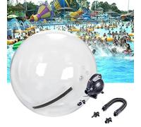 DUXMM Palla da Ballo Trasparente da 1,5/1,8/2/2,5 m, Palla Gonfiabile per Camminare sull'acqua, Palla per criceti Umani, con Pompa elettrica e Cerniera, per Attrezzature 1.5m-Customizedcolors