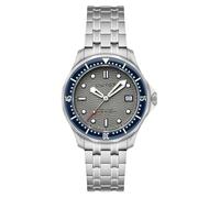 DUXOT Henri Diver orologio automatico da uomo 41 mm con cinturino in acciaio inossidabile massiccio DX-2060, Grigio cenere, Automatico