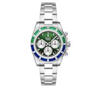 DUXOT Orologio da uomo Accelero Cronografo Arcobaleno da 40mm con Cinturino in Acciaio Inox Massiccio DX-2064, Bracciale