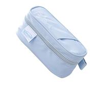 Duyeuau Astuccio di grande capacità per matite e penne, organizer da scrivania, con cerniere, per la scuola, Blu, 20.7*8*9cm