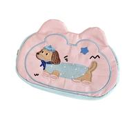 Duyeuau Astuccio per matite ricamato, con cane animale, portapenne, portatile, organizer da viaggio per trucchi per donne e ragazze, Cane, Size Approx. 18x11cm/7.09x4.33in